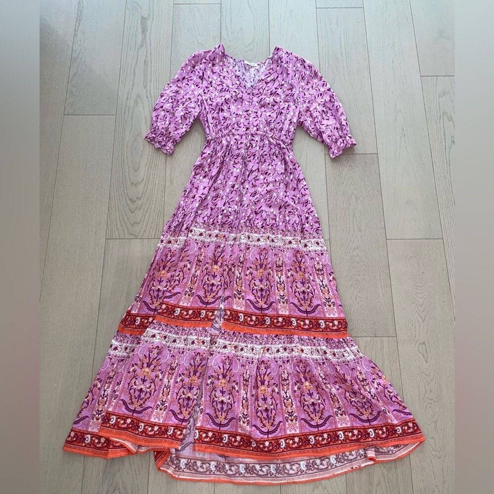 Sunday Up Long Floral Dress Size Large